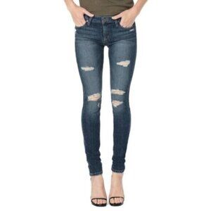 Joe's Jeans Icon Seneka Skinny Jeans medium wash Distressed Denim 25